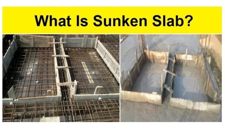 sunken slab